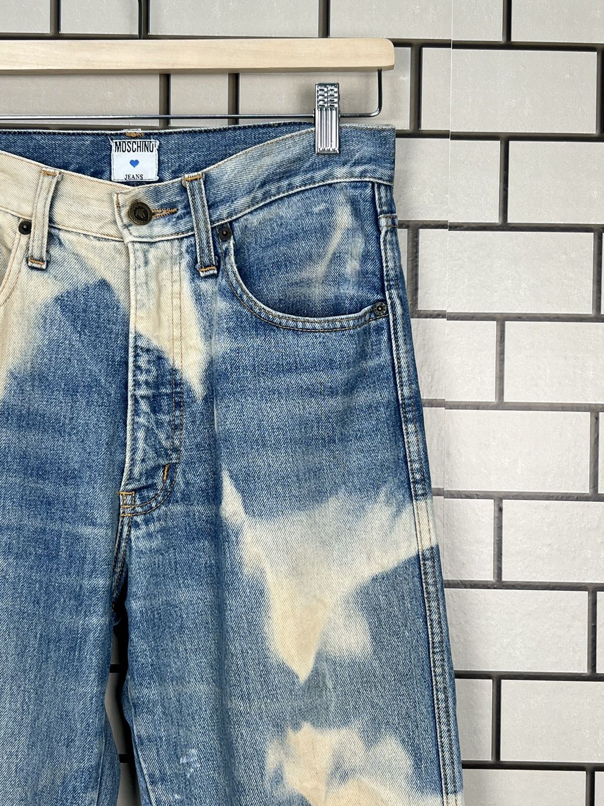 Moschino × Vintage Moschino Acid Wash Vintage Jeans Pants Size US 30 / EU 46 - 5 Thumbnail