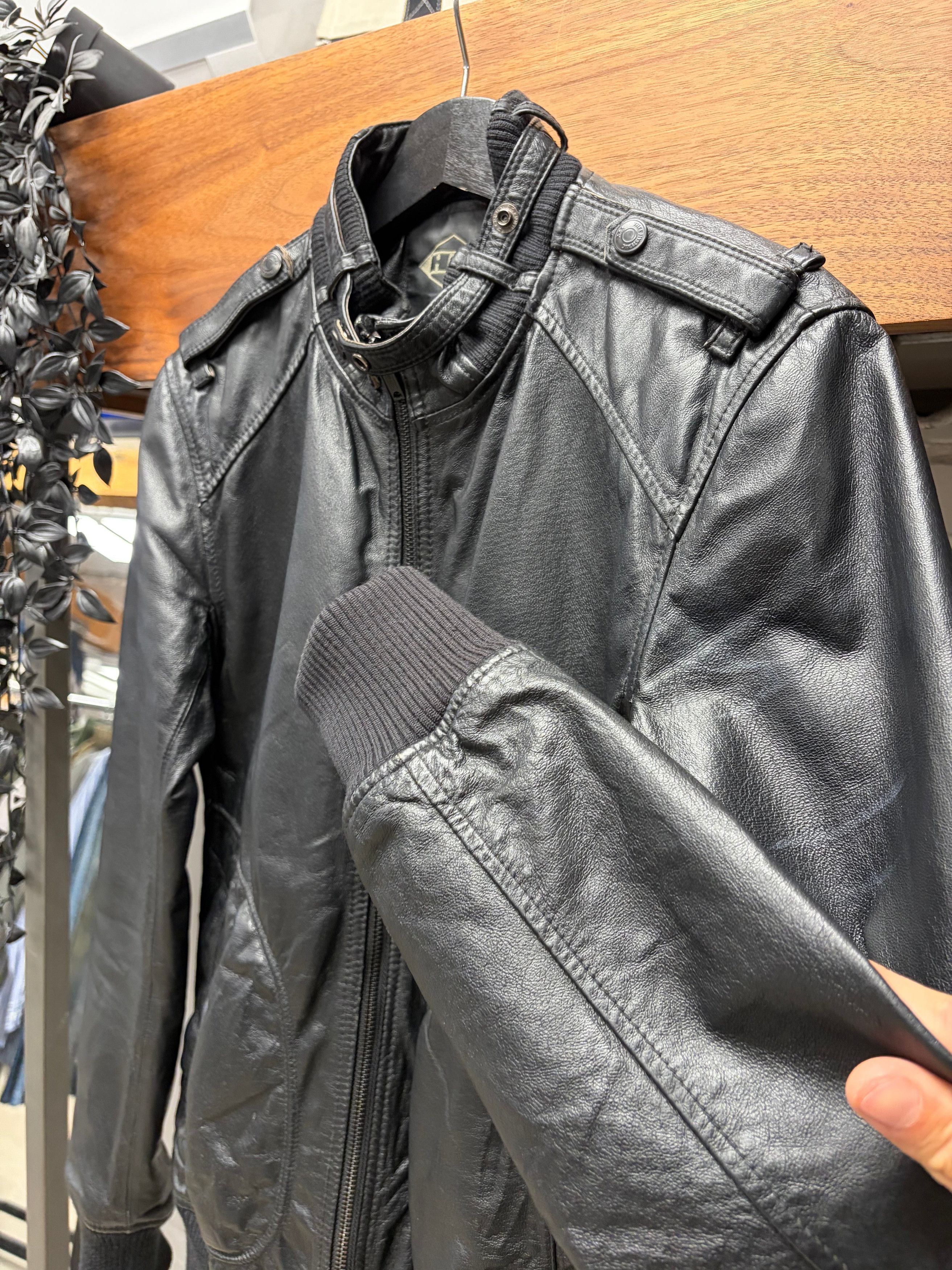 Hysteric Glamour Hysteric Glamour Calfskin Leather Black Moto Jacket Size US M / EU 48-50 / 2 - 2 Thumbnail