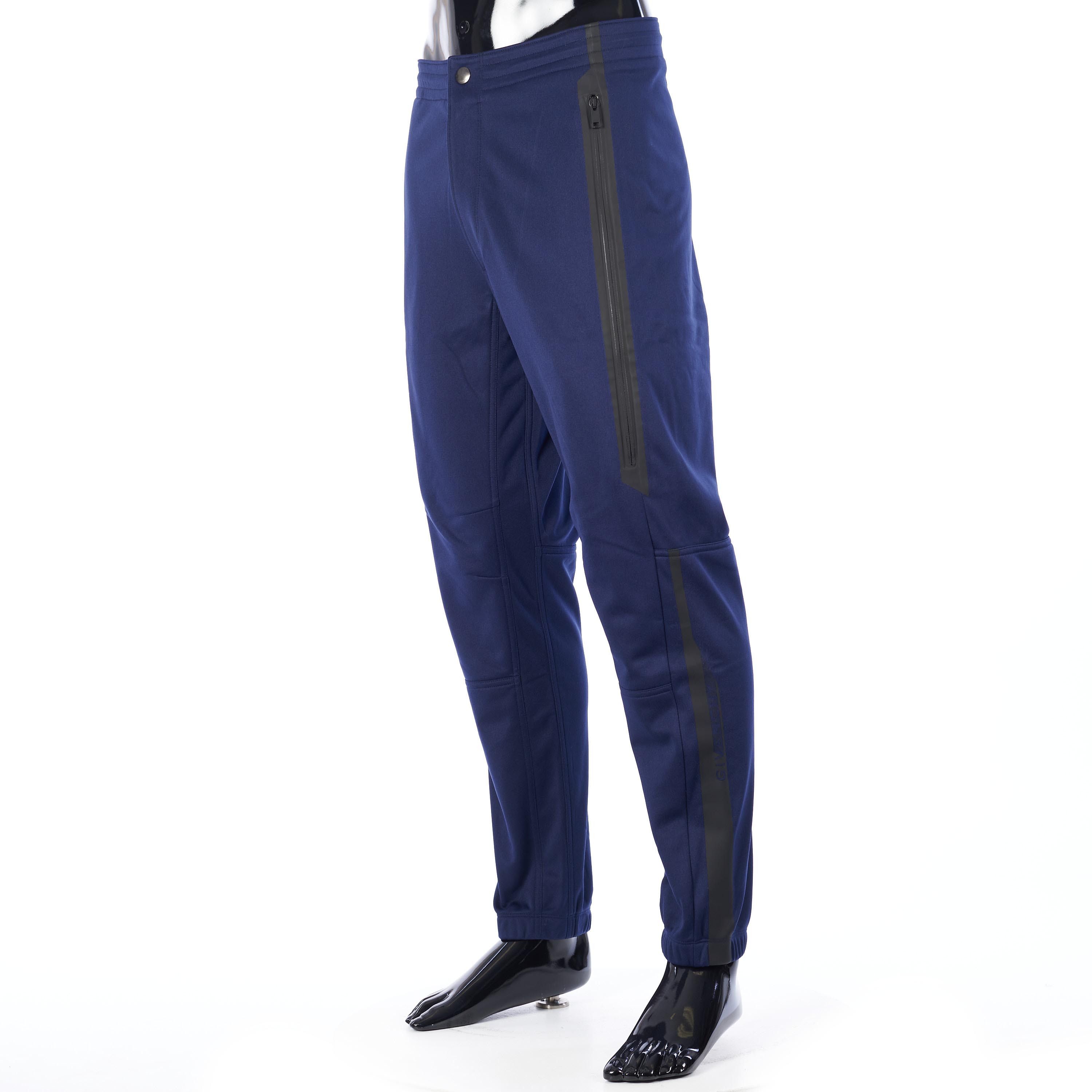 Givenchy Blue Jogging Pants - Logo Detail, Zip Pockets Size S Size US 28 / EU 44 - 2 Thumbnail