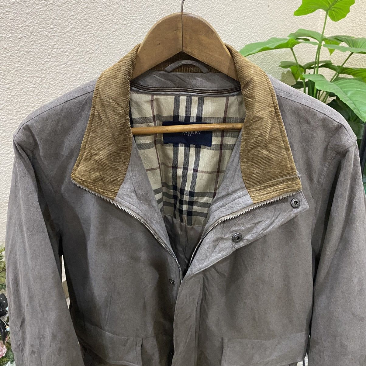 Burberry ☀️Burberry London moleskin zipper jacket Size US M / EU 48-50 / 2 - 4 Thumbnail