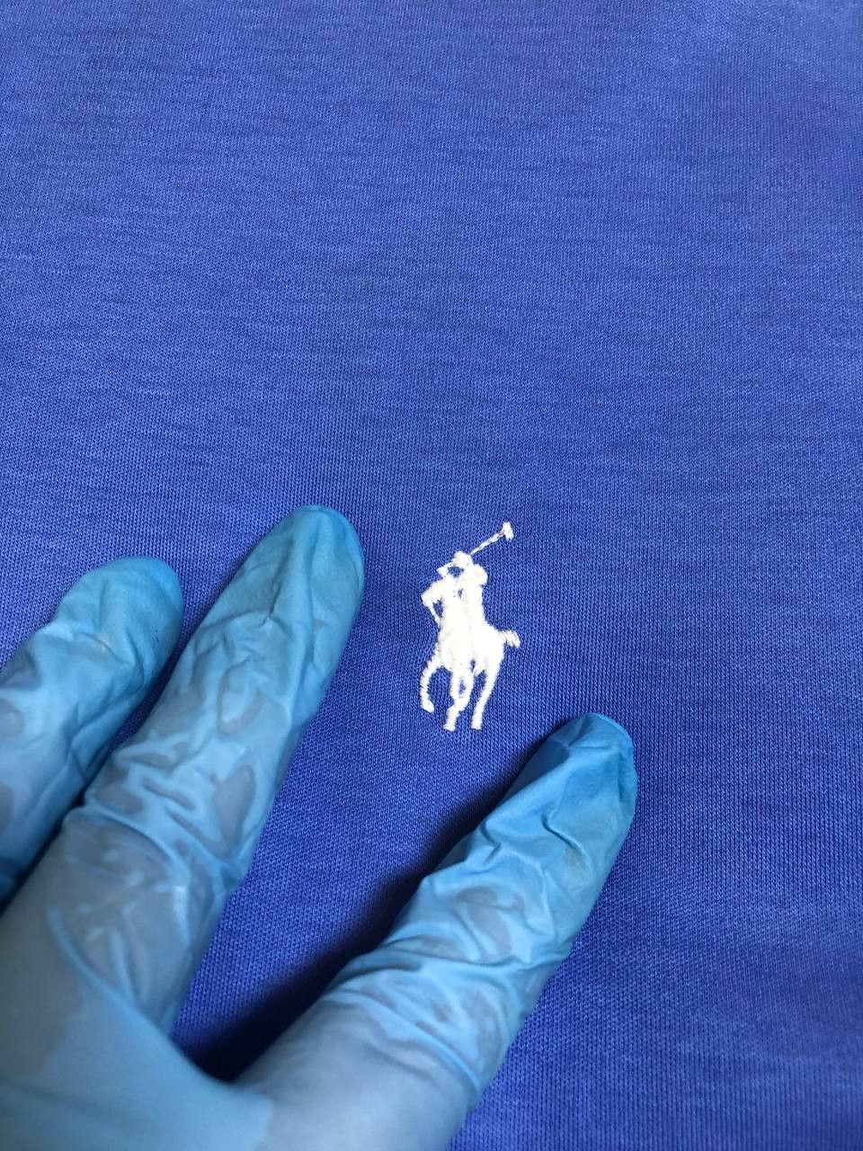 Polo Ralph Lauren Polo Ralph Lauren Blue Custom Slim Fit Interlock Polo Shirt Size US L / EU 52-54 / 3 - 3 Thumbnail