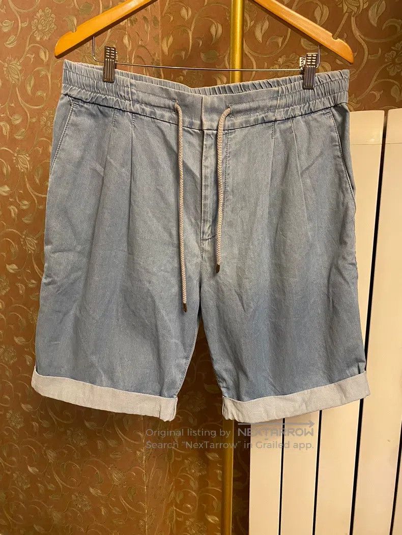 Brunello Cucinelli Sea Island Cotton Denim Shorts