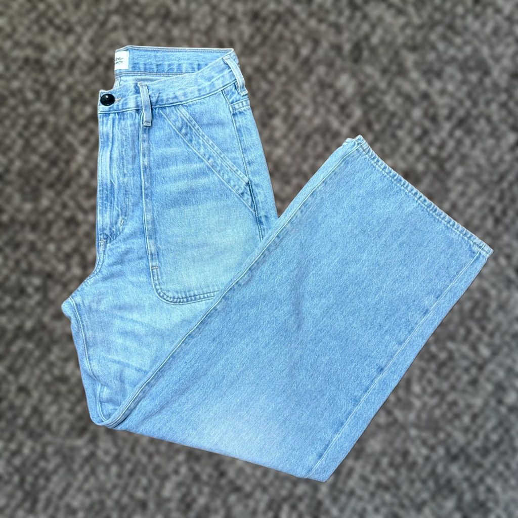 Citizens Of Humanity Citizens of Humanity Wide Leg Jeans Womens 27 AYLA Cloud nine Denim Light X23 Size 27" / US 4 / IT 40 - 1 Thumbnail