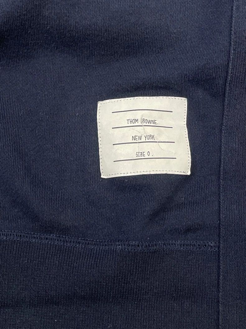 Thom Browne Thom browne Dark blue four-striped round-neck sweatshirt 25 Size US XS / EU 42 / 0 - 5 Thumbnail