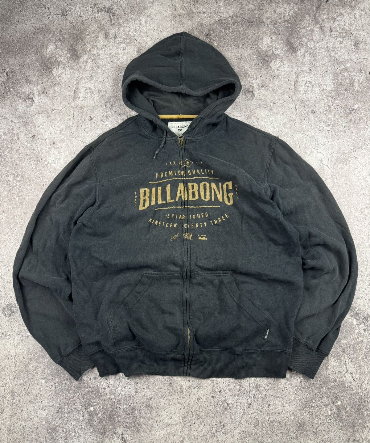 Billabong Vintage Y2K Billabong Surf Patchwork Faded Zip Hoodie Size US M / EU 48-50 / 2 - 1 Thumbnail