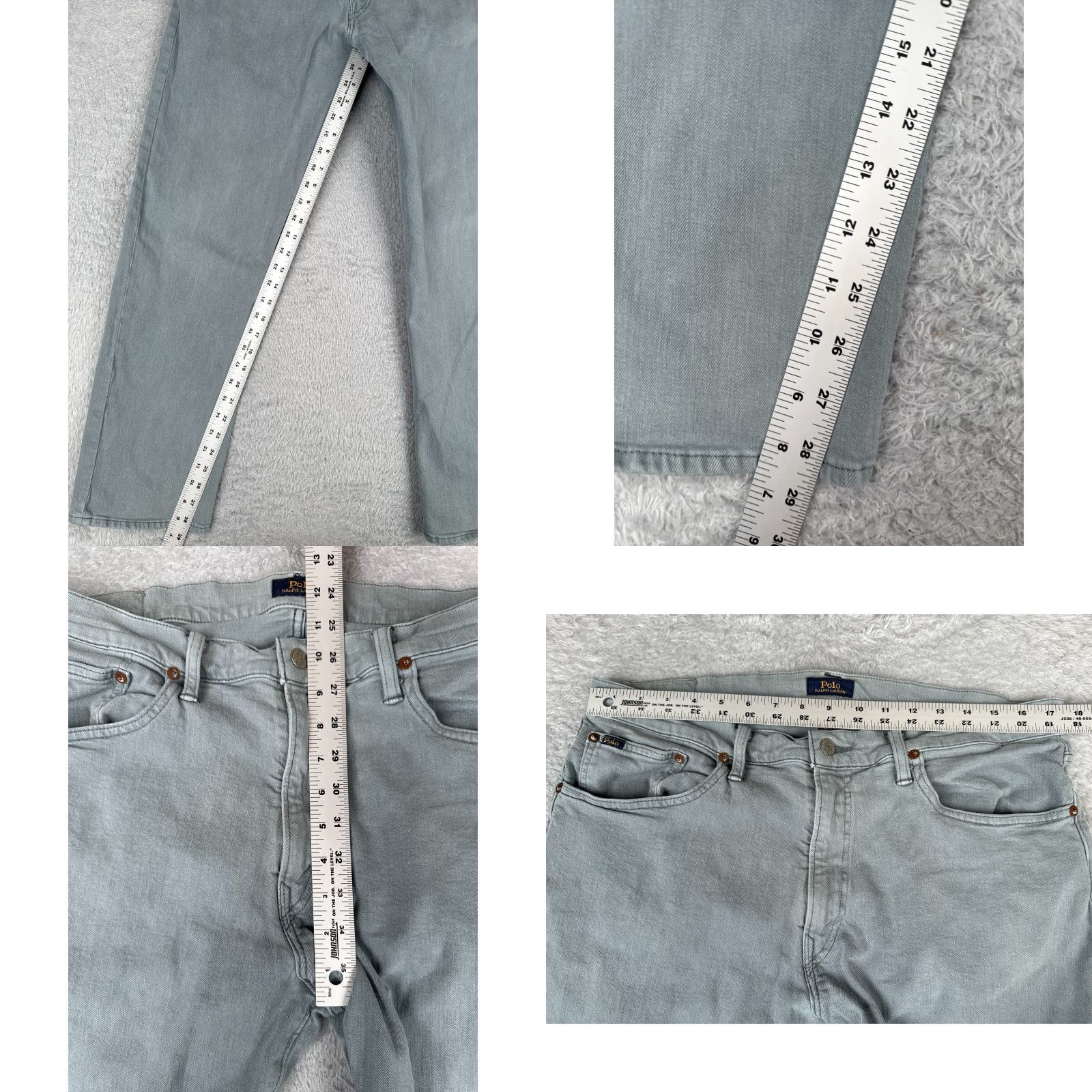 Polo Ralph Lauren Vintage Polo Ralph Lauren Jeans Men 36 Blue Straight Leg Cotton Denim 29 inch Inseam Size US M / EU 48-50 / 2 - 8 Thumbnail