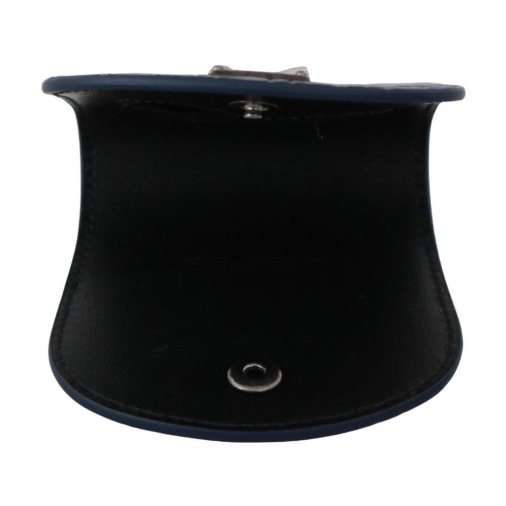 Dolce & Gabbana Dolce & Gabbana Blue Leather Holder Pocket Condom Case Size ONE SIZE - 5 Thumbnail