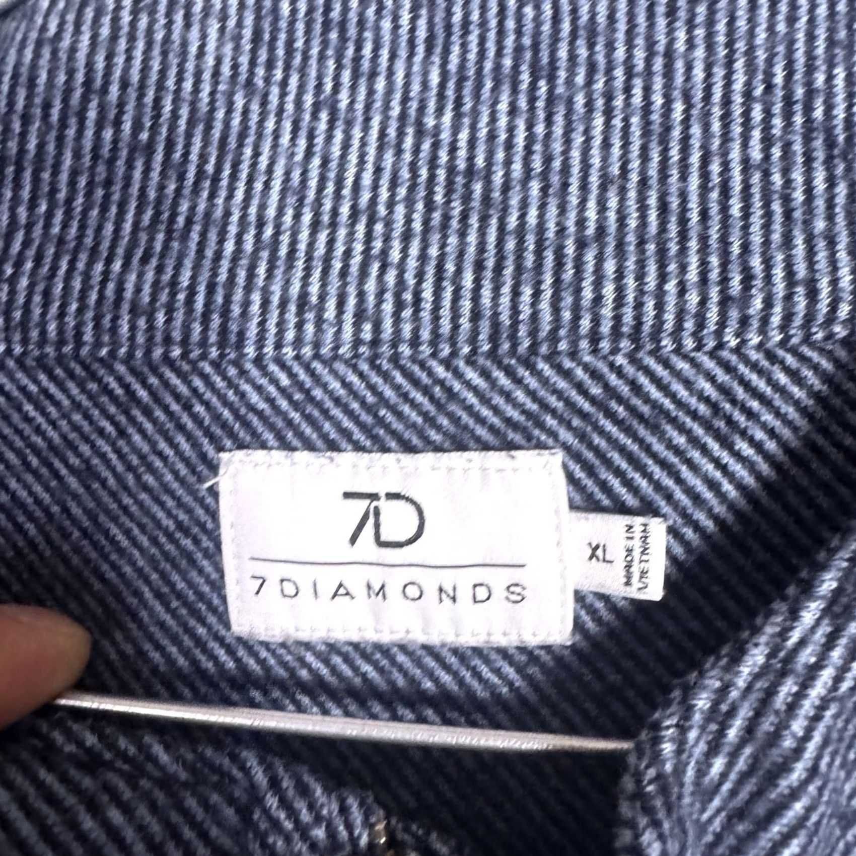 Vintage 7 Diamonds Generation Men’s XL Pullover 1/4 Zip Sweater Jacket Sweatshirt Blue Size US XL / EU 56 / 4 - 5 Thumbnail