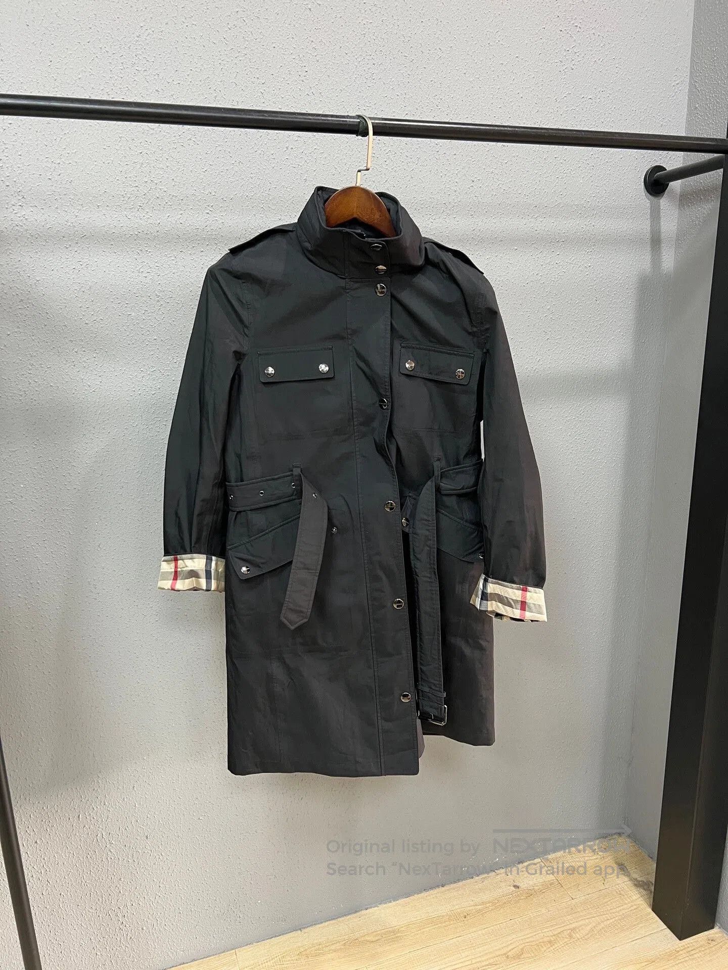 Burberry Burberry Check Cotton Trench Coat. Size US M / EU 48-50 / 2 - 1 Thumbnail