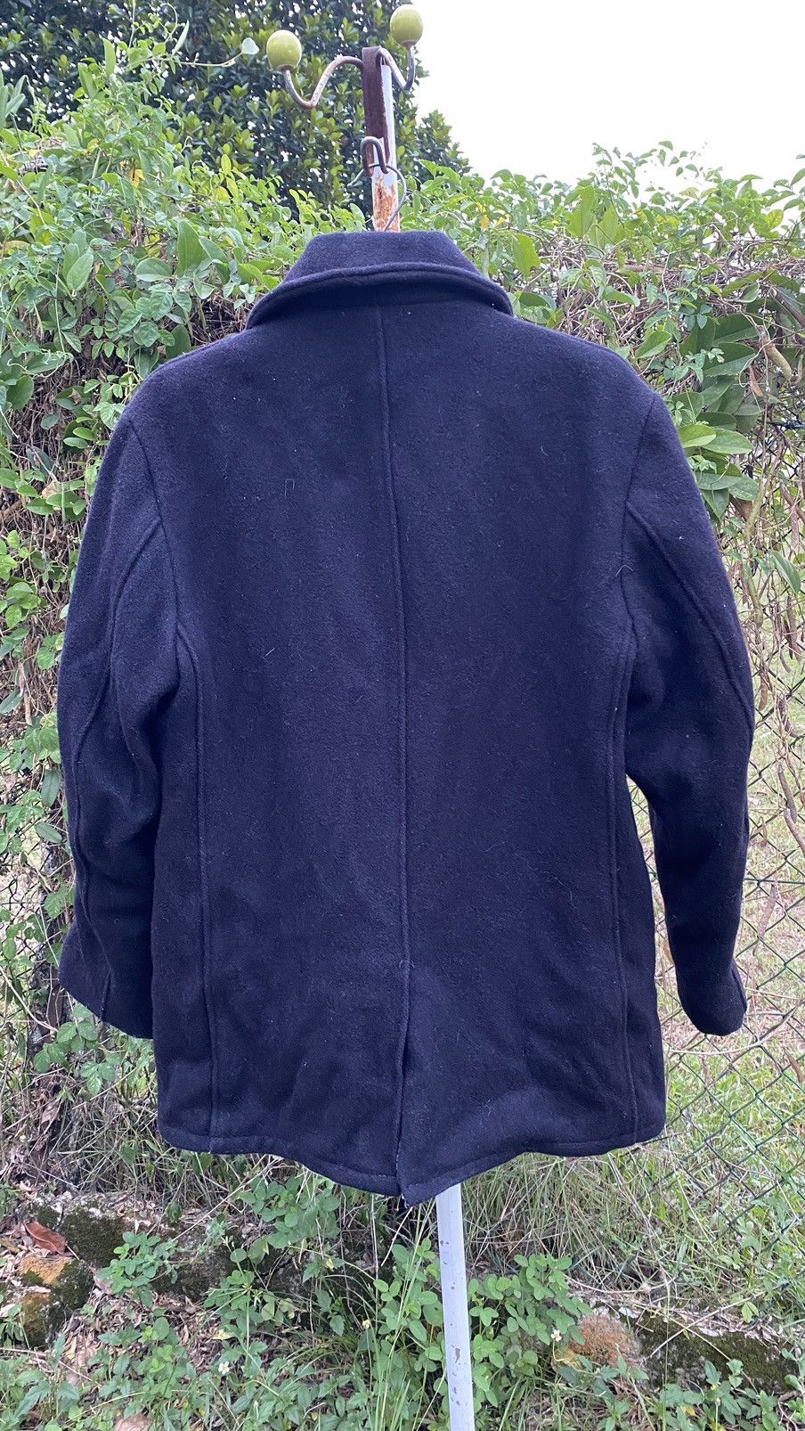 Schott Schott N.Y.C. Wool Pea Coat Jacket 740N US Navy Mens Size US XXS / EU 40 - 2 Thumbnail