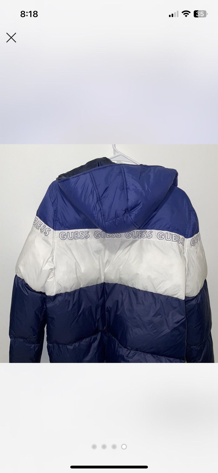 Guess Guess Blue and white puffer jacket Size US M / EU 48-50 / 2 - 4 Thumbnail