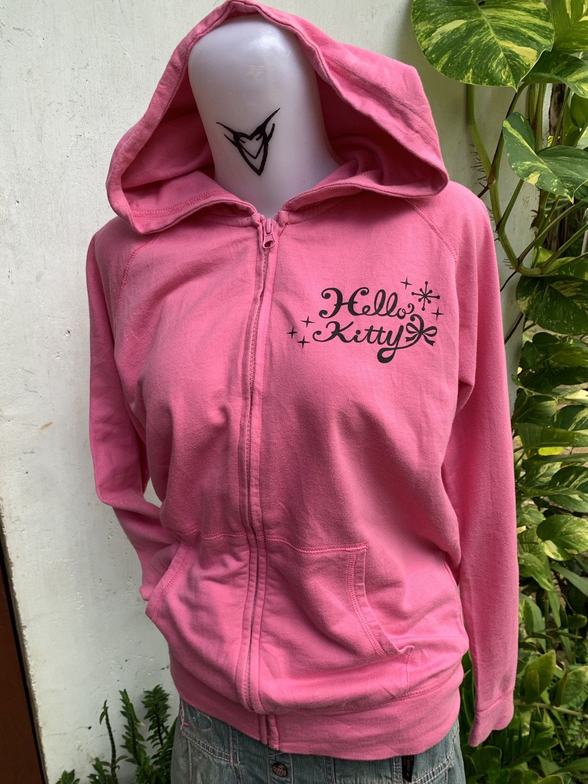 Anime × Cartoon Network × Vintage 2000s Hello Kitty Pink Sparks Cute Pop Lovey Graphic Hoodie Size M / US 6-8 / IT 42-44 - 3 Thumbnail