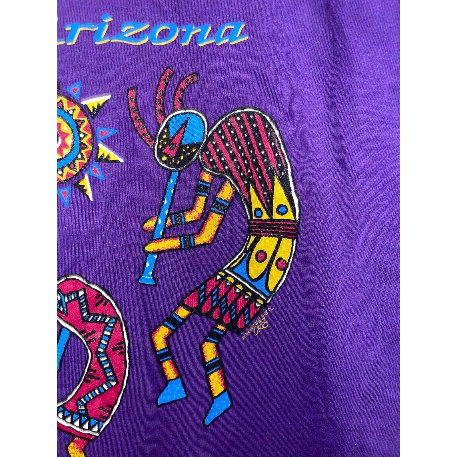 Jerzees Vintage Arizona Native Shirt Jerzees 90s Kokopelli Tee Size US L / EU 52-54 / 3 - 4 Thumbnail