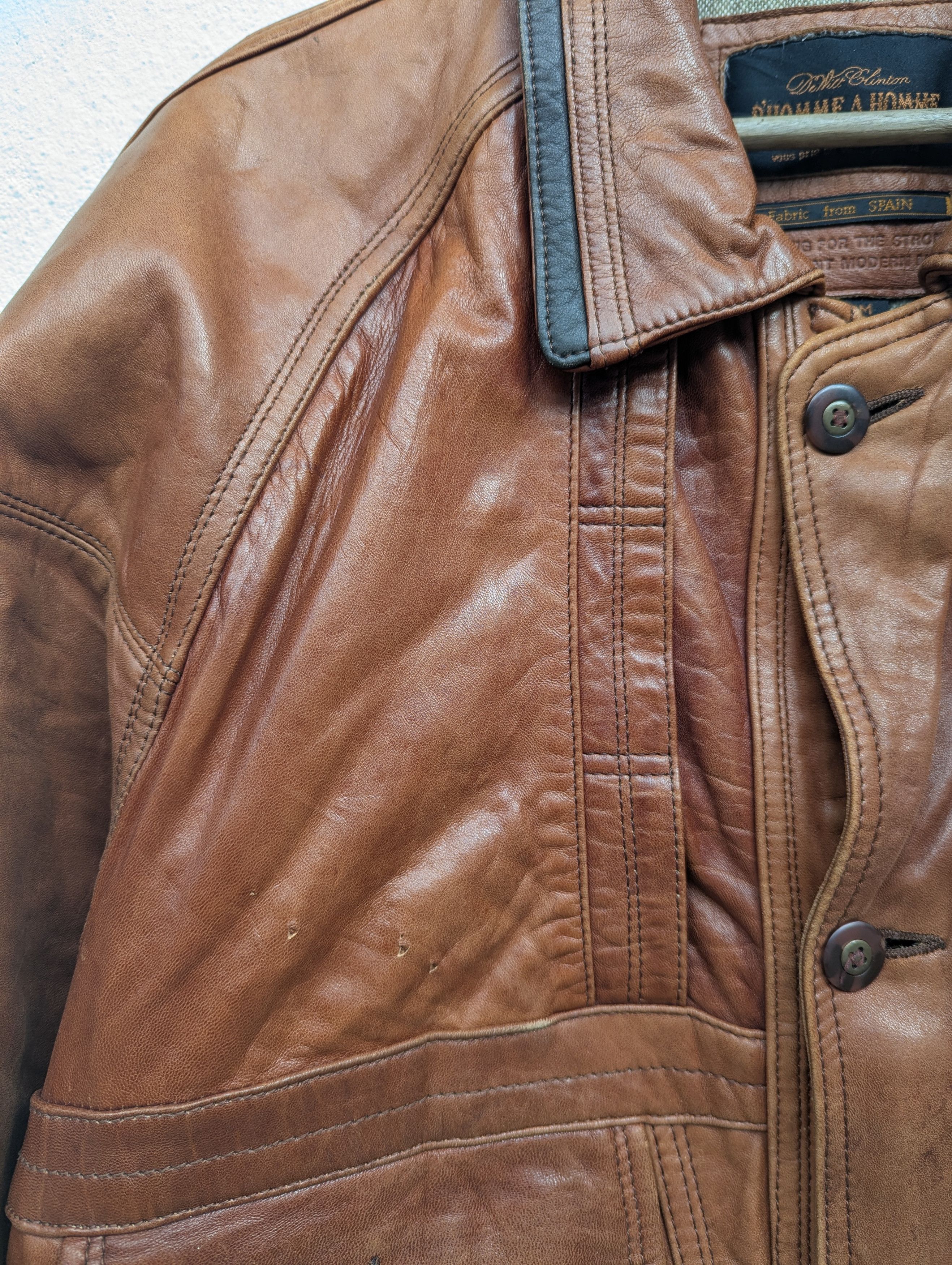 Japanese Brand DHAH FOR THE STRONG INTELLIGENT MODERN MAN LEATHER JACKET Size US M / EU 48-50 / 2 - 5 Thumbnail