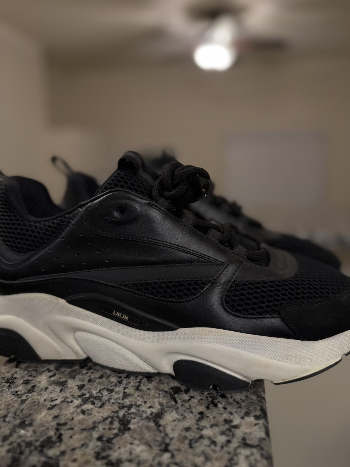Dior Size 47EU/14US - Dior B22 Black White (Discontinued) Size US 14 / EU 47 - 4 Thumbnail