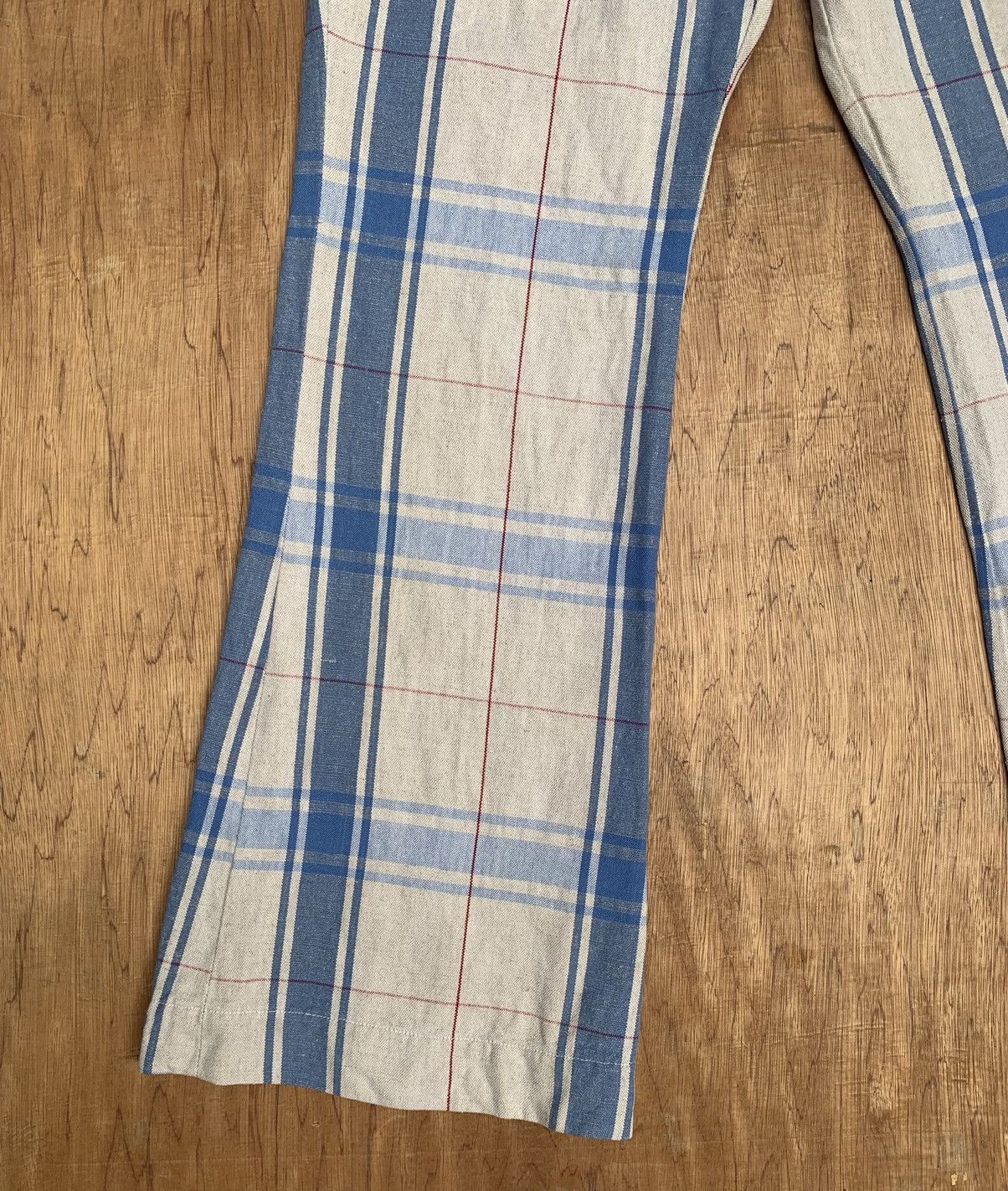 Alexander McQueen Rare.. Vintage Alexender Mcqueen Flare Plaid Pants Size US 28 / EU 44 - 8 Thumbnail