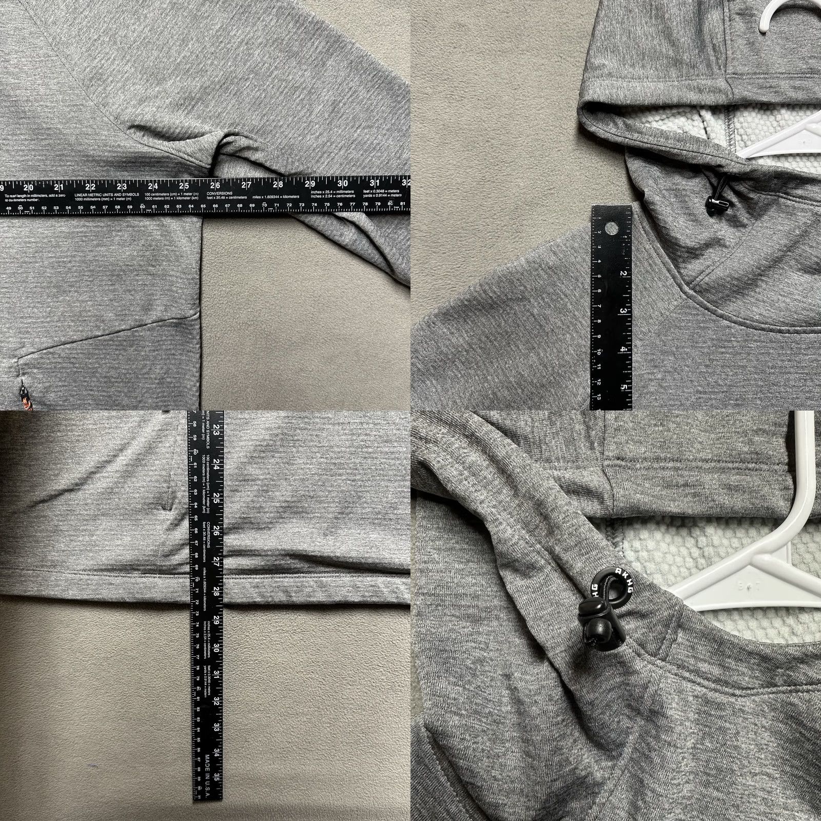 Vintage Alaskan Hardgear Hoodie Womens 1X Gray Sweatshirt Crosslayer Thermal Fleece EUC Size XL / US 12-14 / IT 48-50 - 9 Thumbnail