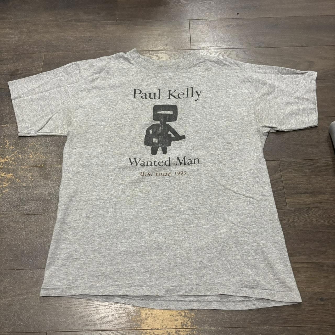 Designer Vintage Paul Kelly wanted man us tour t shirt 1995 M Size US M / EU 48-50 / 2 - 3 Thumbnail