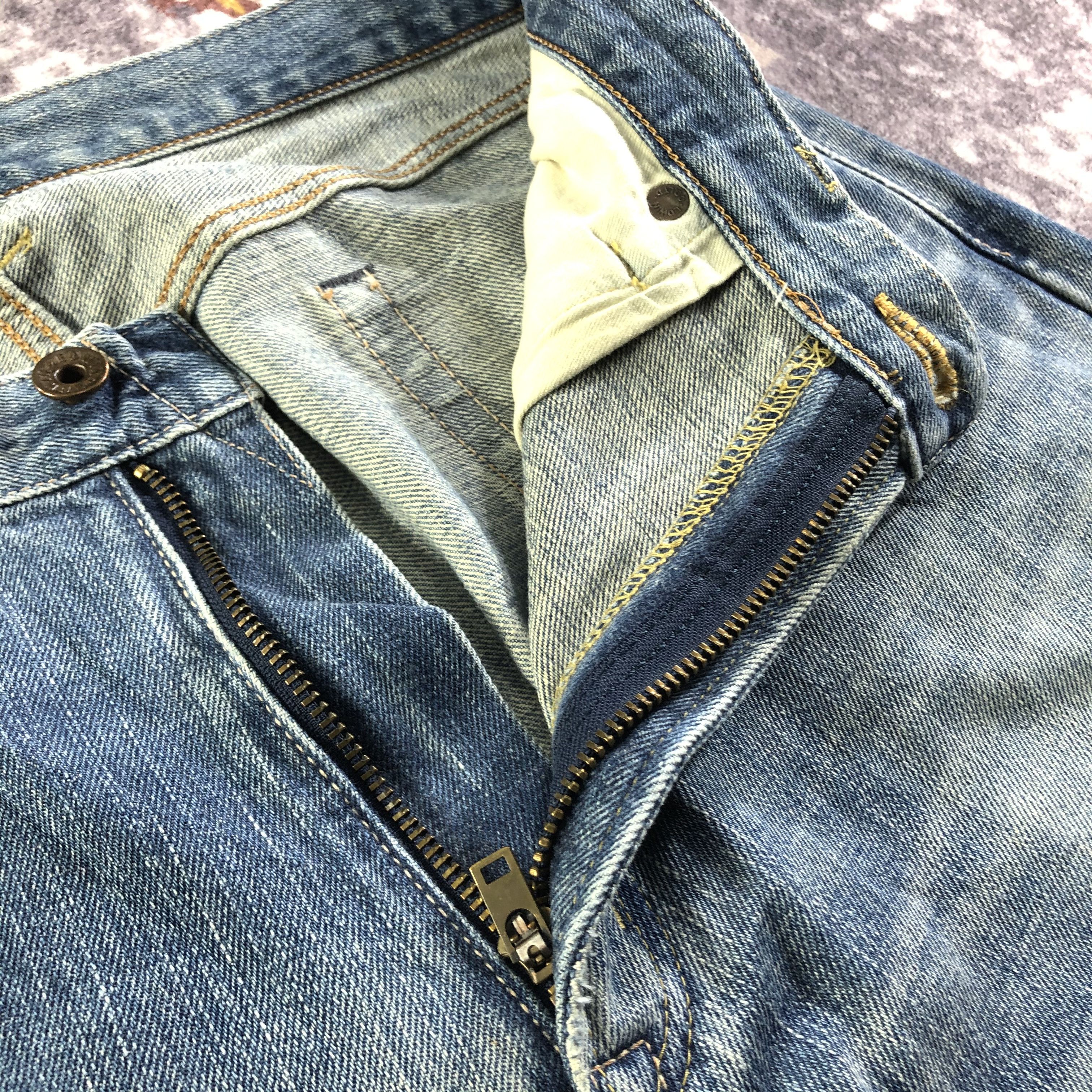 Edwin Vintage Blue Wash Edwin 505 Selvedge Jeans-JM3655 Size US 33 - 8 Thumbnail
