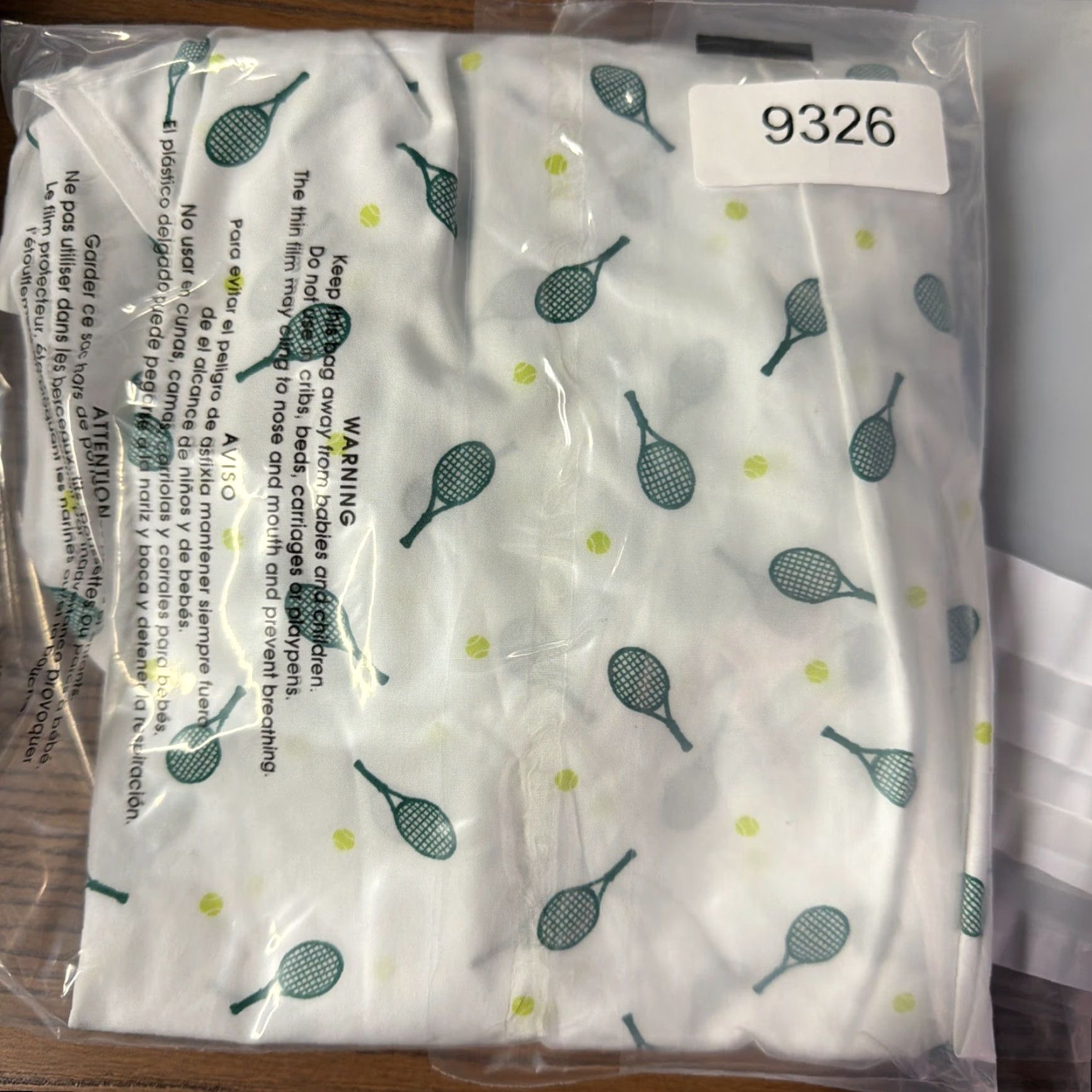 Lands' End Lands' End Button-Up Sleeveless Tennis Print Shirt Womens L Petite White Casual Workwear Travel Basic Non-Iron - Lands' End Size L / US 10 / IT 46 - 4 Thumbnail