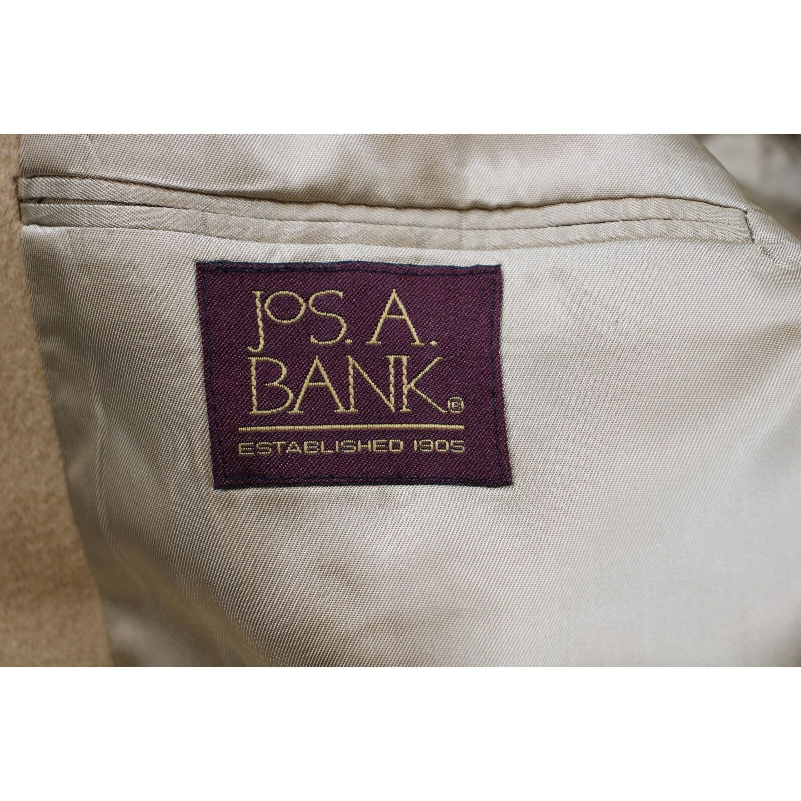 Jos. A. Bank Jos A Bank Blazer Mens 42S Beige Camel Hair Long Sleeve Size 42S - 3 Thumbnail