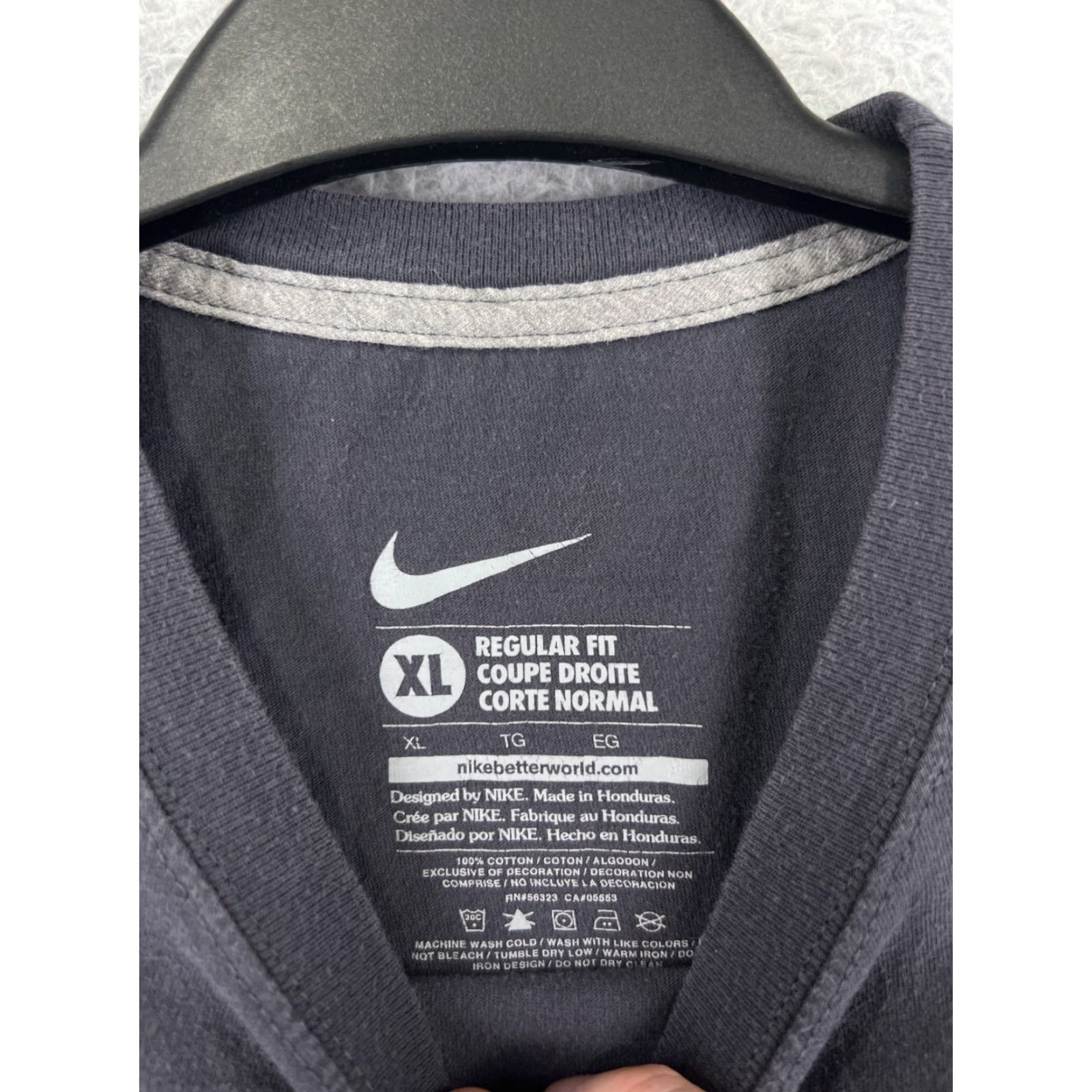 Nike Nike Shirt Mens XL Gray Graphic Print Swoosh 100% Cotton Size US XL / EU 56 / 4 - 4 Thumbnail
