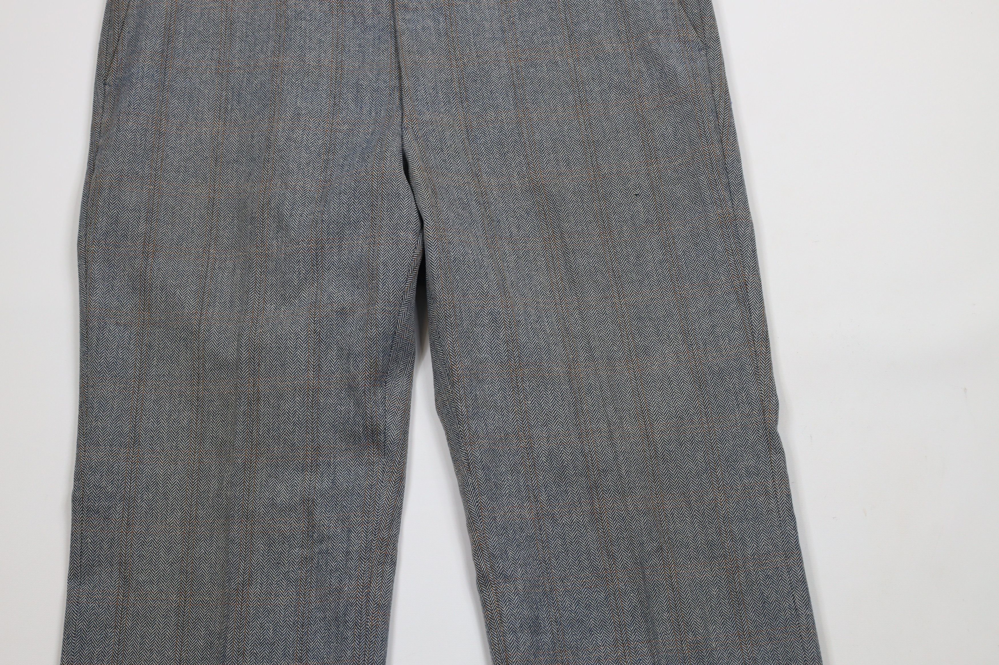 Vintage Vintage 60s 70s Streetwear Herringbone Wide Leg Pants USA Size US 36 / EU 52 - 3 Thumbnail