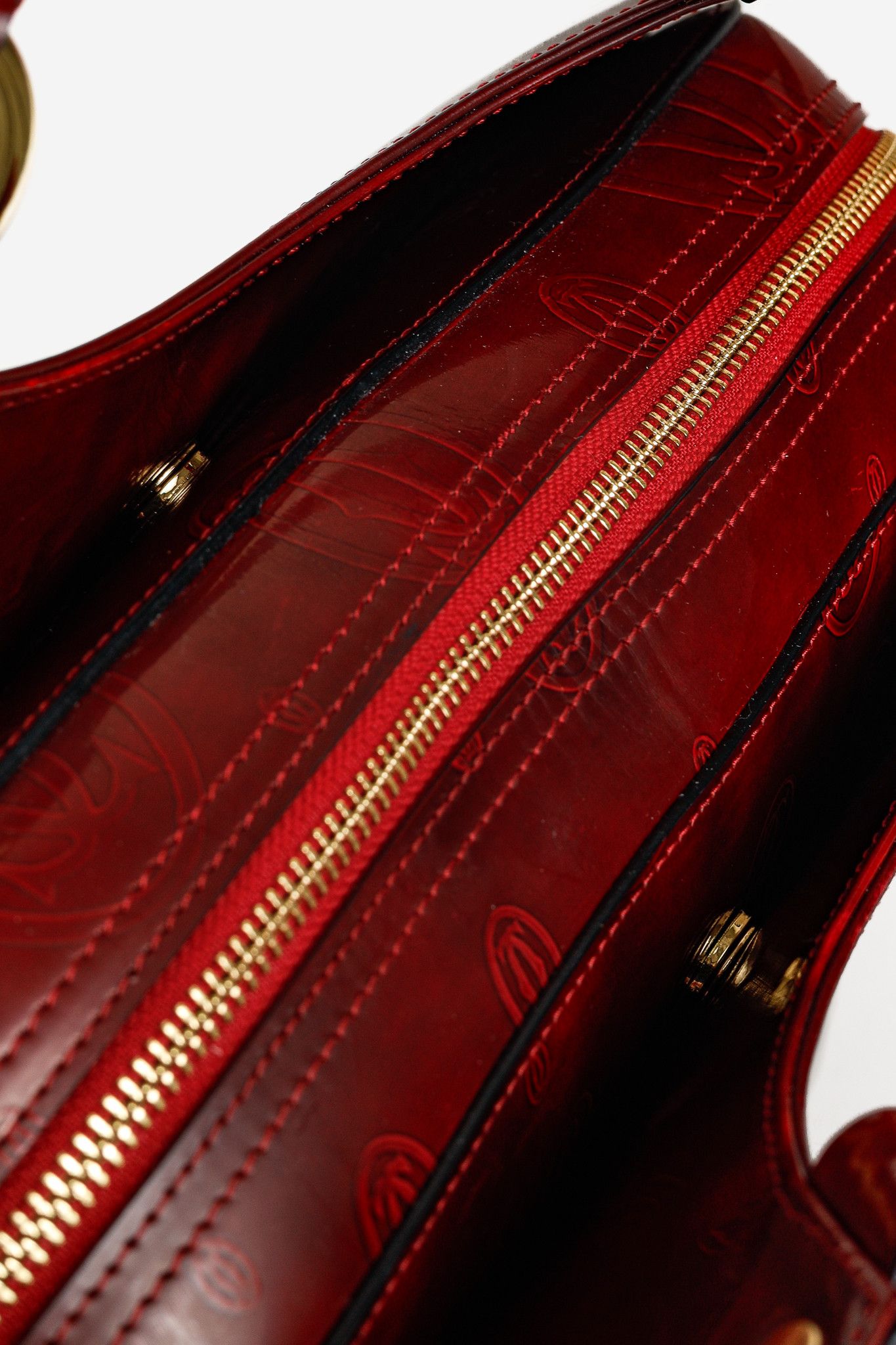 Cartier Cartier Marcello Red Happy Birthday Leather Shoulder Bag Size ONE SIZE - 11 Thumbnail