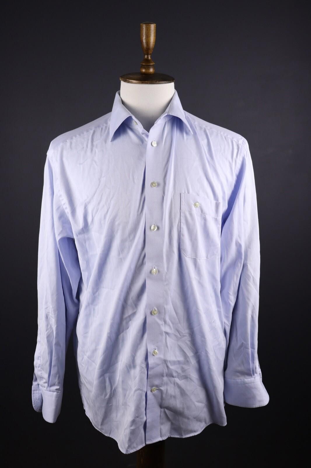 Eton Eton Blue Luxury Long Sleeve Button Down Shirt Size 42 / 16 Size US M / EU 48-50 / 2 - 1 Thumbnail