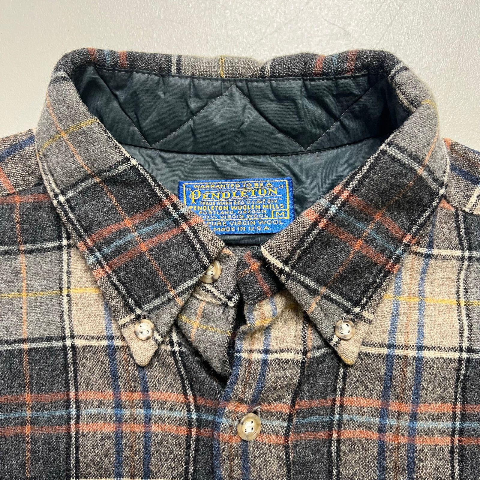 Pendleton Vintage Pendleton Quilted Wool Shirt Jacket Plaid M USA 80s Size US M / EU 48-50 / 2 - 3 Thumbnail