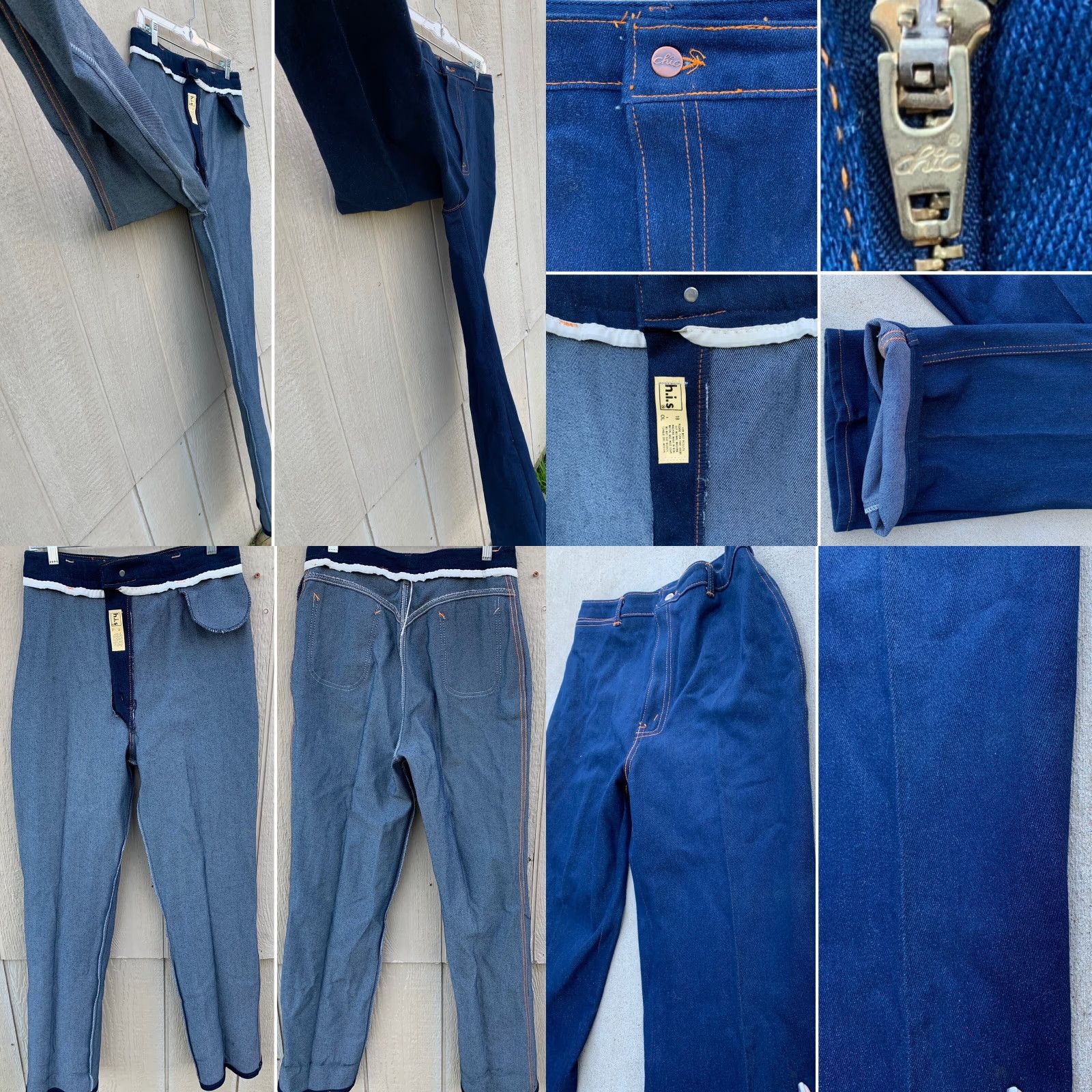 Vintage VINTAGE CHIC Jeans Shirt? (Oops) Size 40" / US 18 - 8 Thumbnail