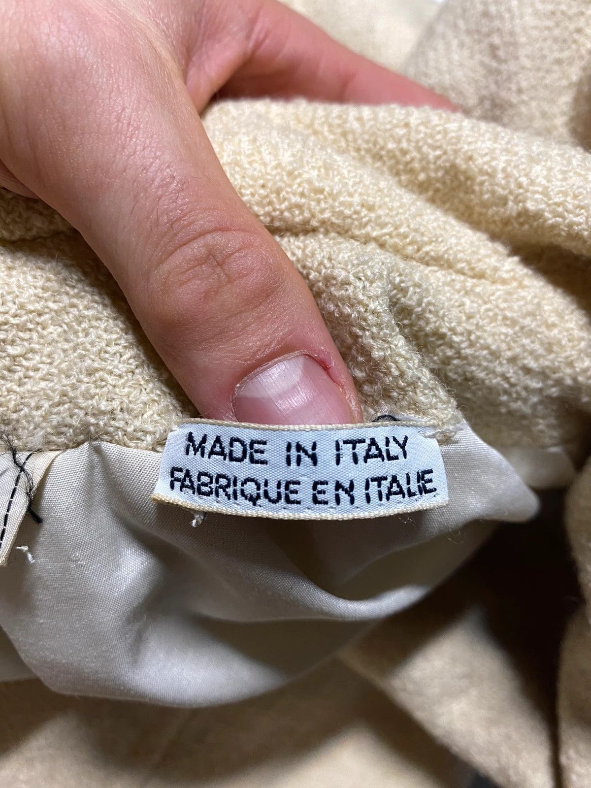 Designer × Valentino valentino womens coat boutique 90s archive cream wool Size S / US 4 / IT 40 - 10 Thumbnail