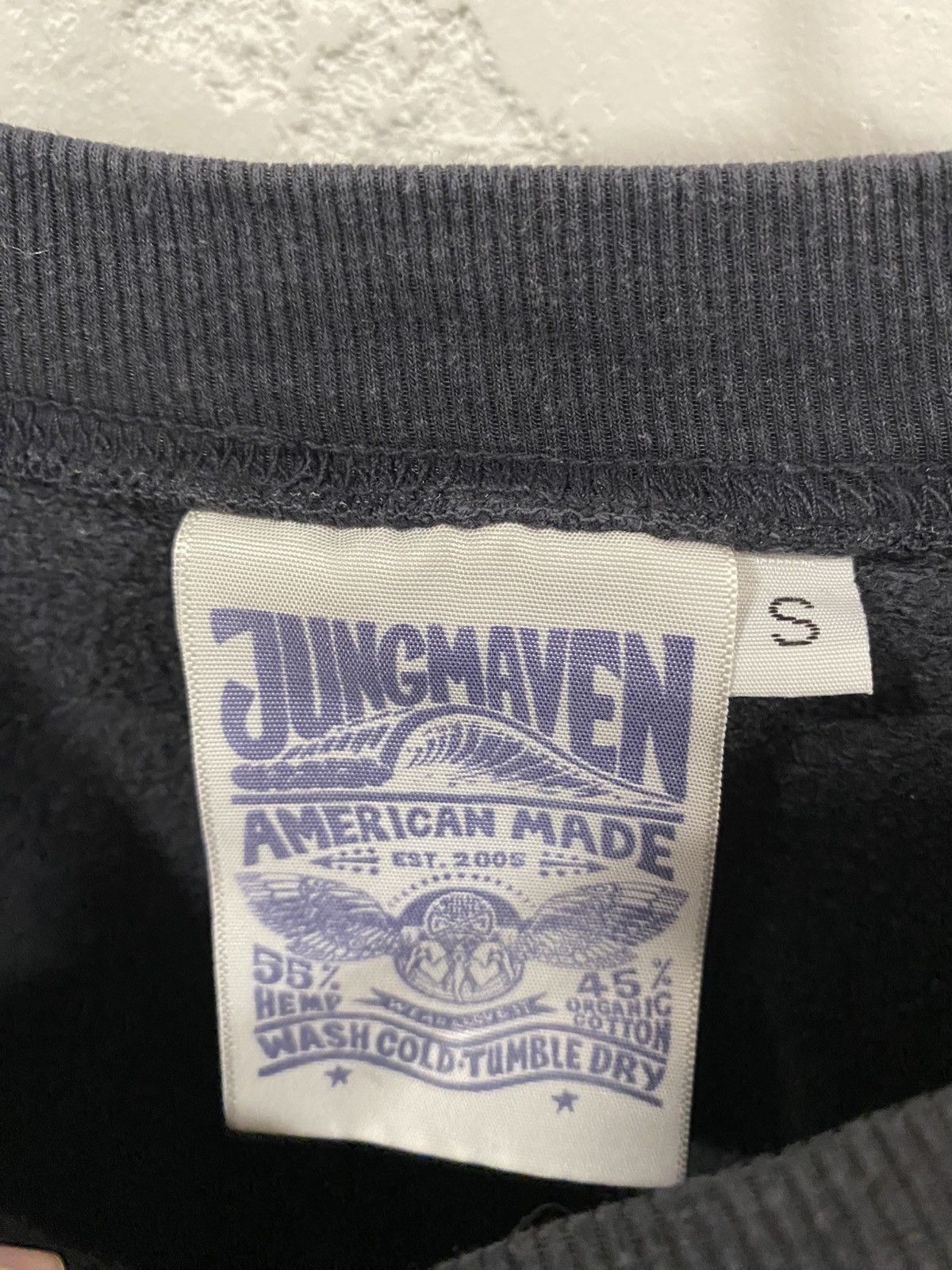 Jungmaven Jungmaven Washed Hemp Reglan Sleeve Crewneck Made in USA Size US S / EU 44-46 / 1 - 2 Thumbnail