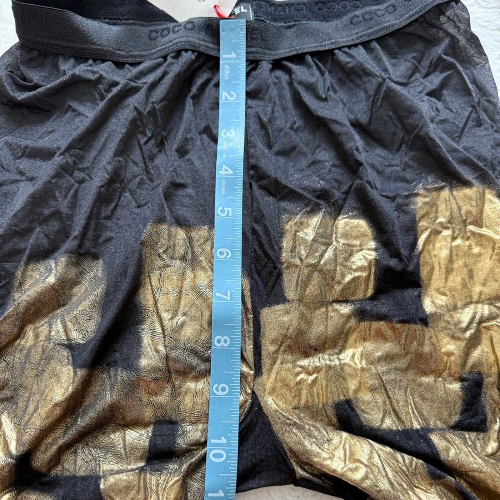 Chanel NEW!!! CHANEL metallic CC women tights size L Retail 1250$ Size ONE SIZE - 6 Thumbnail