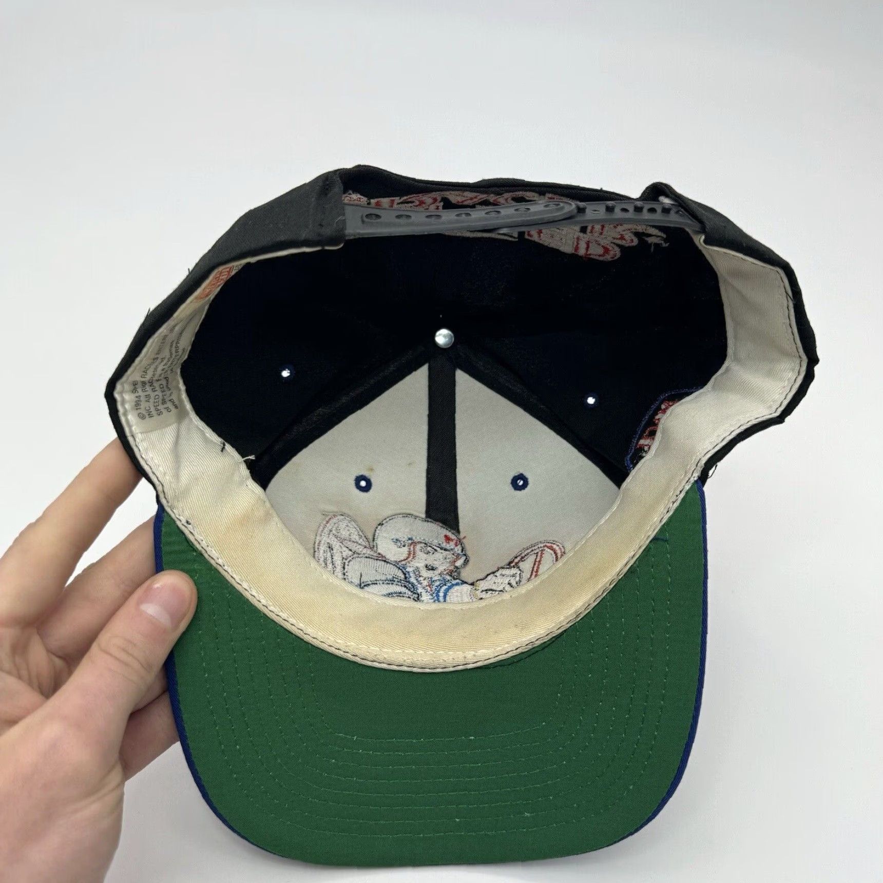American Needle VINTAGE 1994 American Needle Speed Racer Cartoon Snapback Hat Men One Size Black Cotton 90s Retro Size ONE SIZE - 5 Thumbnail