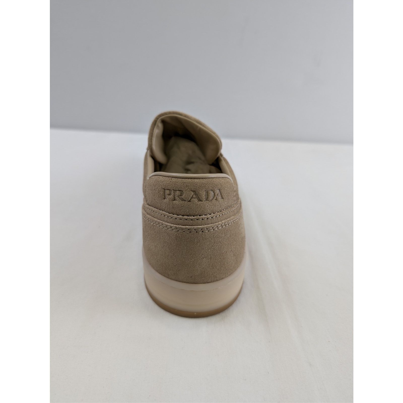 Prada o1rshd1 Downtown Delavé Suede Trainers Sneakers in ecru Size US 10 / EU 43 - 17 Thumbnail