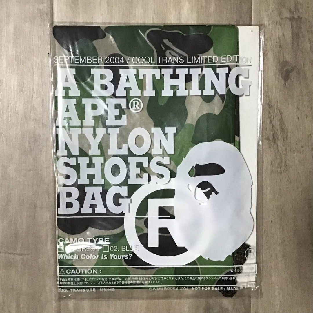 Bape 2004 BAPE Nylon Shoe Bag ABC Camo Green a bathing ape NIGO Size ONE SIZE - 4 Thumbnail