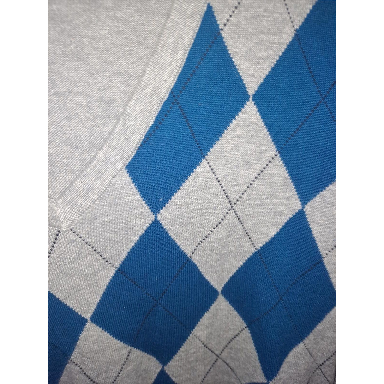 Tommy Hilfiger Tommy Hilfiger Blue and Gray V Neck Argyle Sweater Size XL Size US XL / EU 56 / 4 - 2 Thumbnail