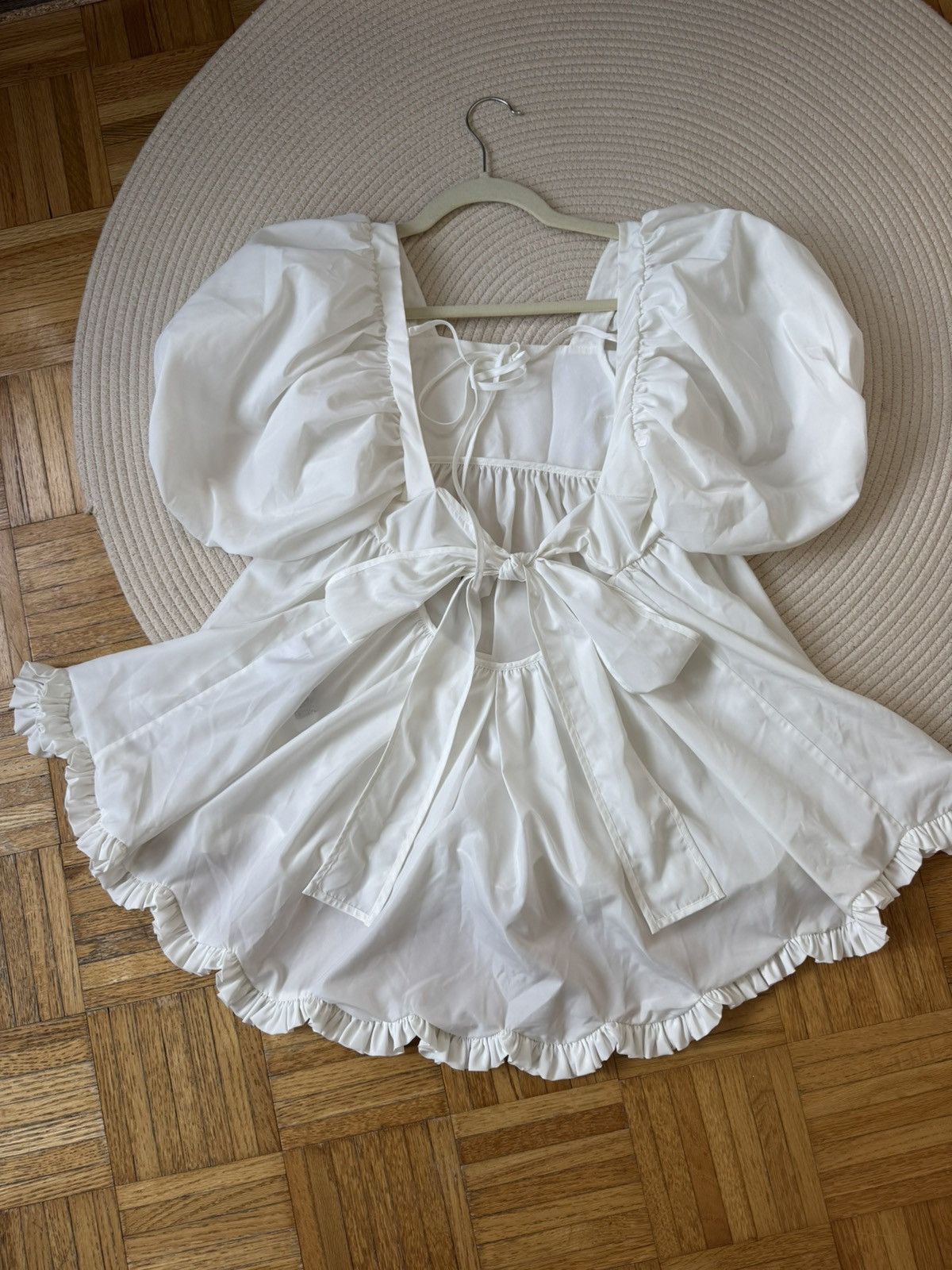 Cecilie Bahnsen Cecilie Bahnsen Vega gathered taffeta top size UK8 Size S / US 4 / IT 40 - 7 Thumbnail