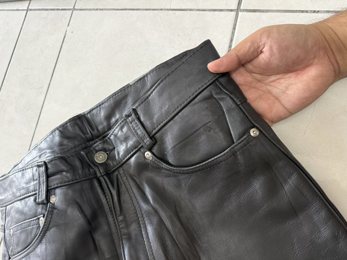 Schott Schott NYC Cowhide Black Leather Pants 34 Size US 34 / EU 50 - 8 Thumbnail