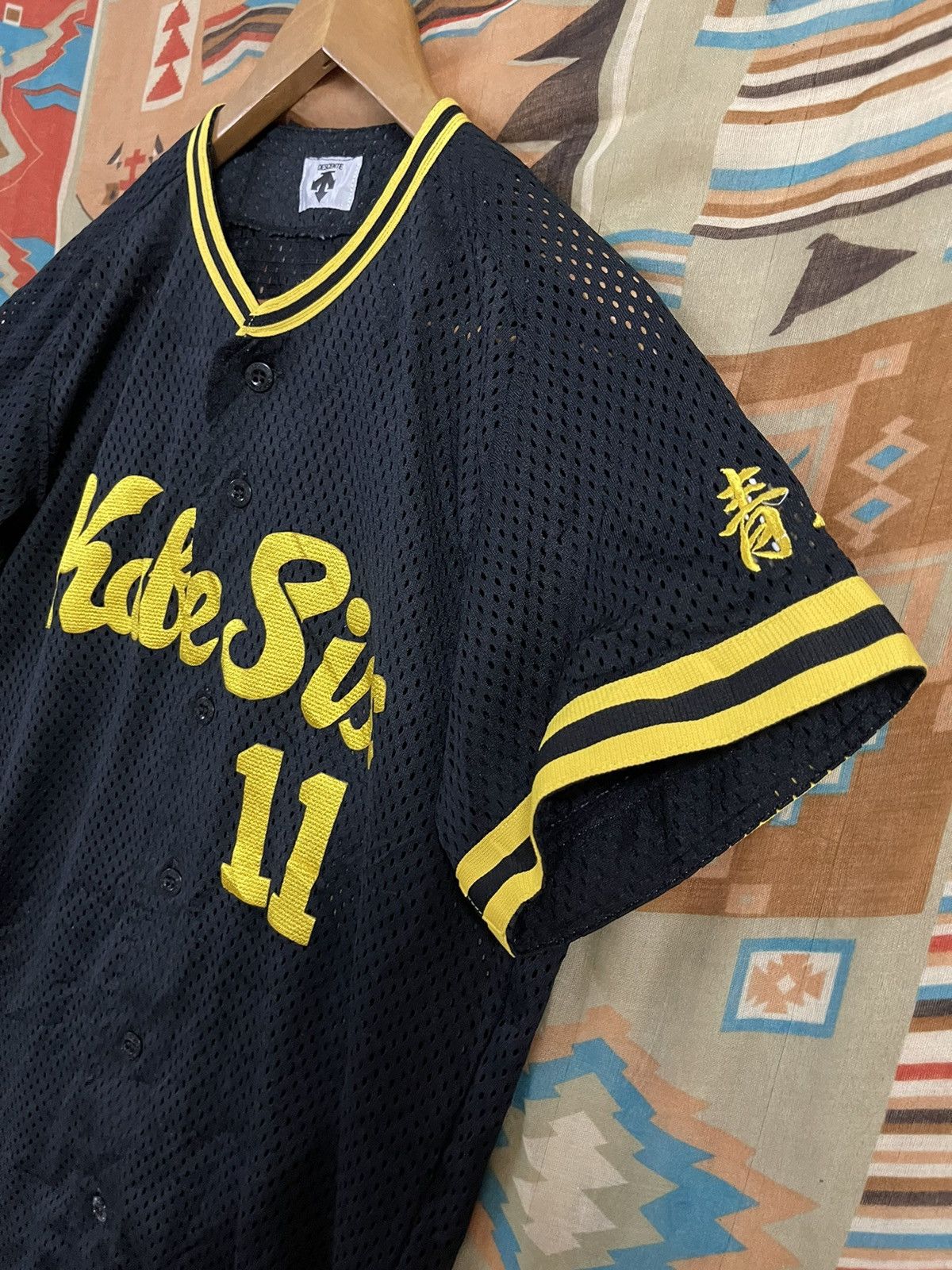 Japanese Brand × Vintage Vintage Japan Baseball Jersey L fit M Softball J League Rare Size US M / EU 48-50 / 2 - 4 Thumbnail