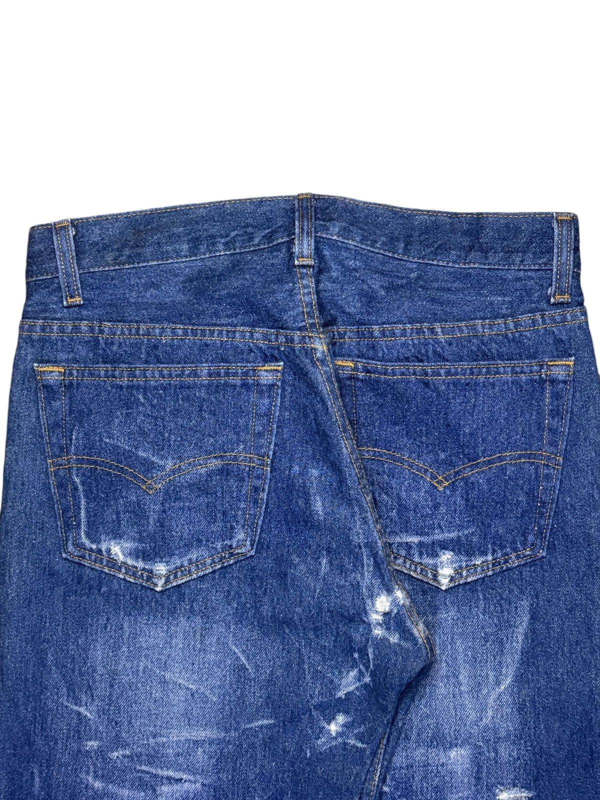 Levi's Vintage 90s Levis 501 Distressed Ripped Faded Loose Jeans Size US 30 / EU 46 - 9 Thumbnail