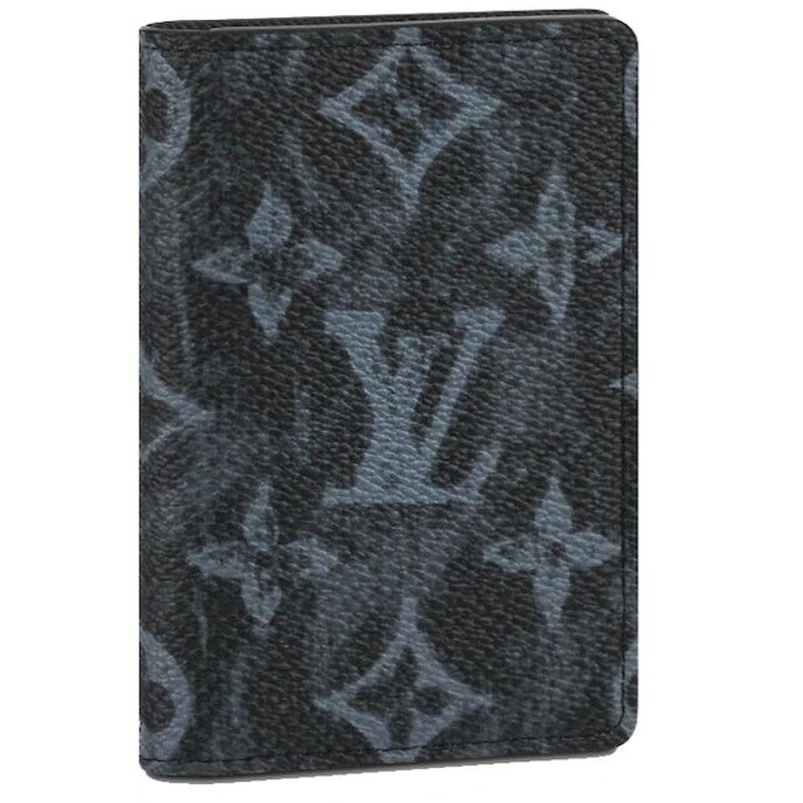 Louis Vuitton Louis Vuitton Blue Black LV Logo Pocket Organizer Wallet Size ONE SIZE - 1 Thumbnail
