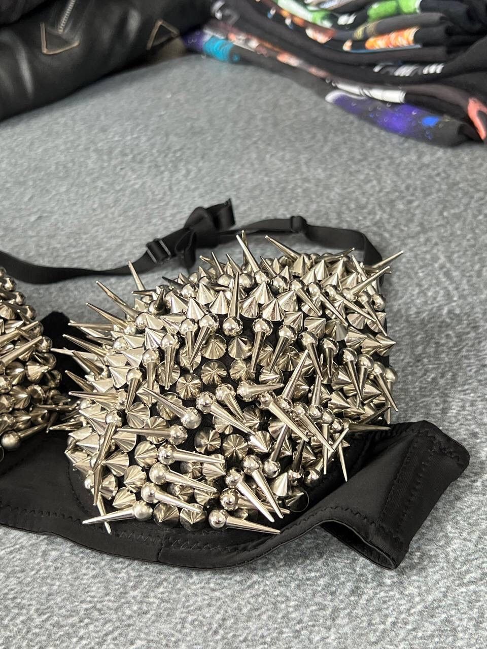 Hysteric Glamour Opium Design Y2K Grunge Vibe Spike Bra Top | Grailed