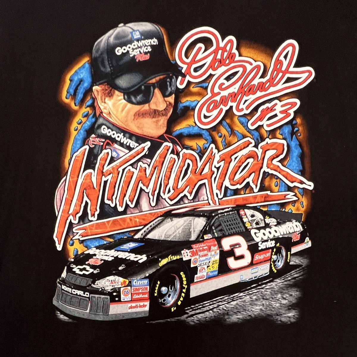 Chase Authentics × NASCAR × Vintage Vintage 90s DALE EARNHARDT NASCAR T-Shirt - CHEVROLET Racing Size US XL / EU 56 / 4 - 3 Thumbnail