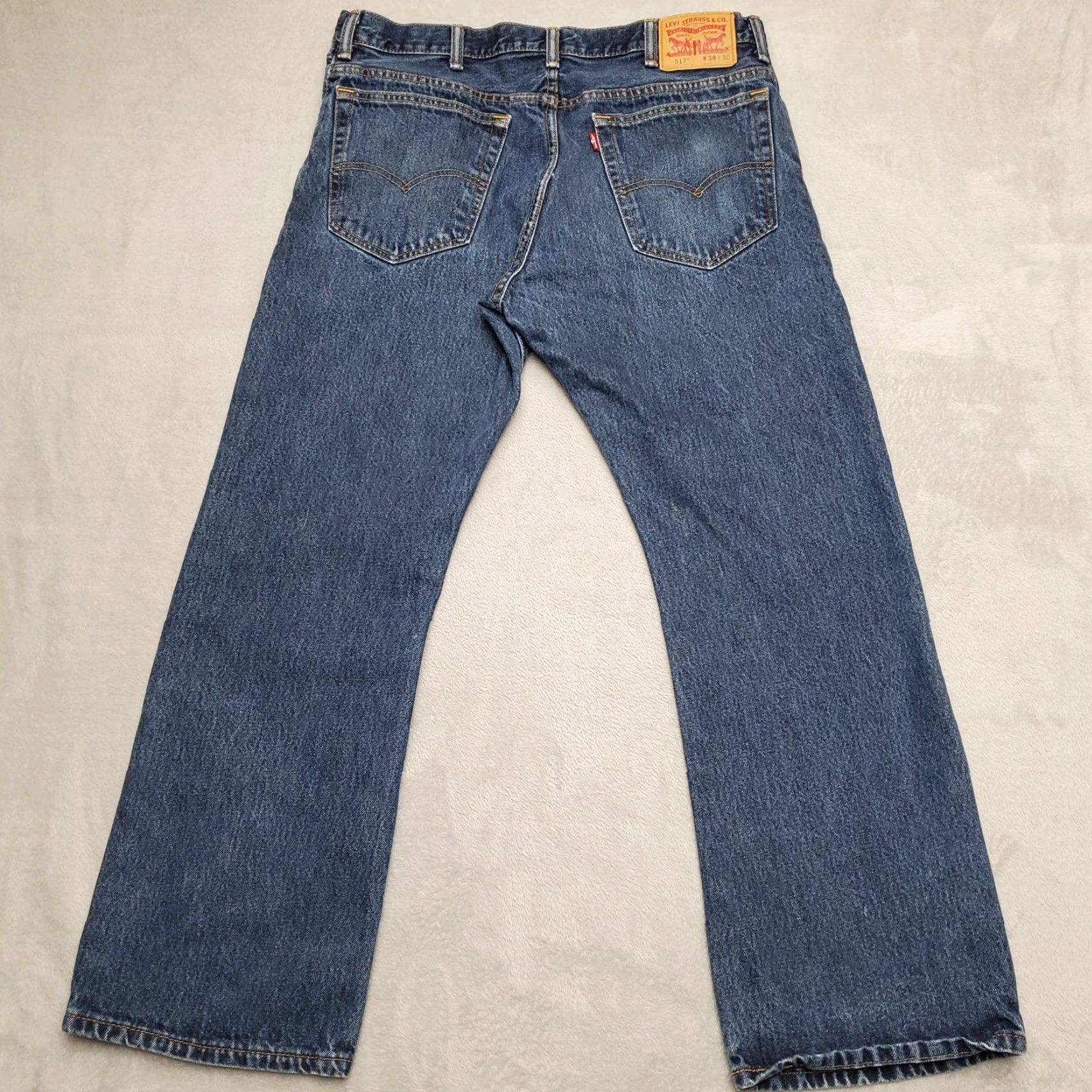 Denime Levis Jeans Men 38x30 Blue 517 Denim Bootcut Regular Fit Medium Wash Denim Pants Jeans Bootcut Regular Mens 38 Blue 517 Denim Footwear? Size US 38 / EU 54 - 7 Thumbnail