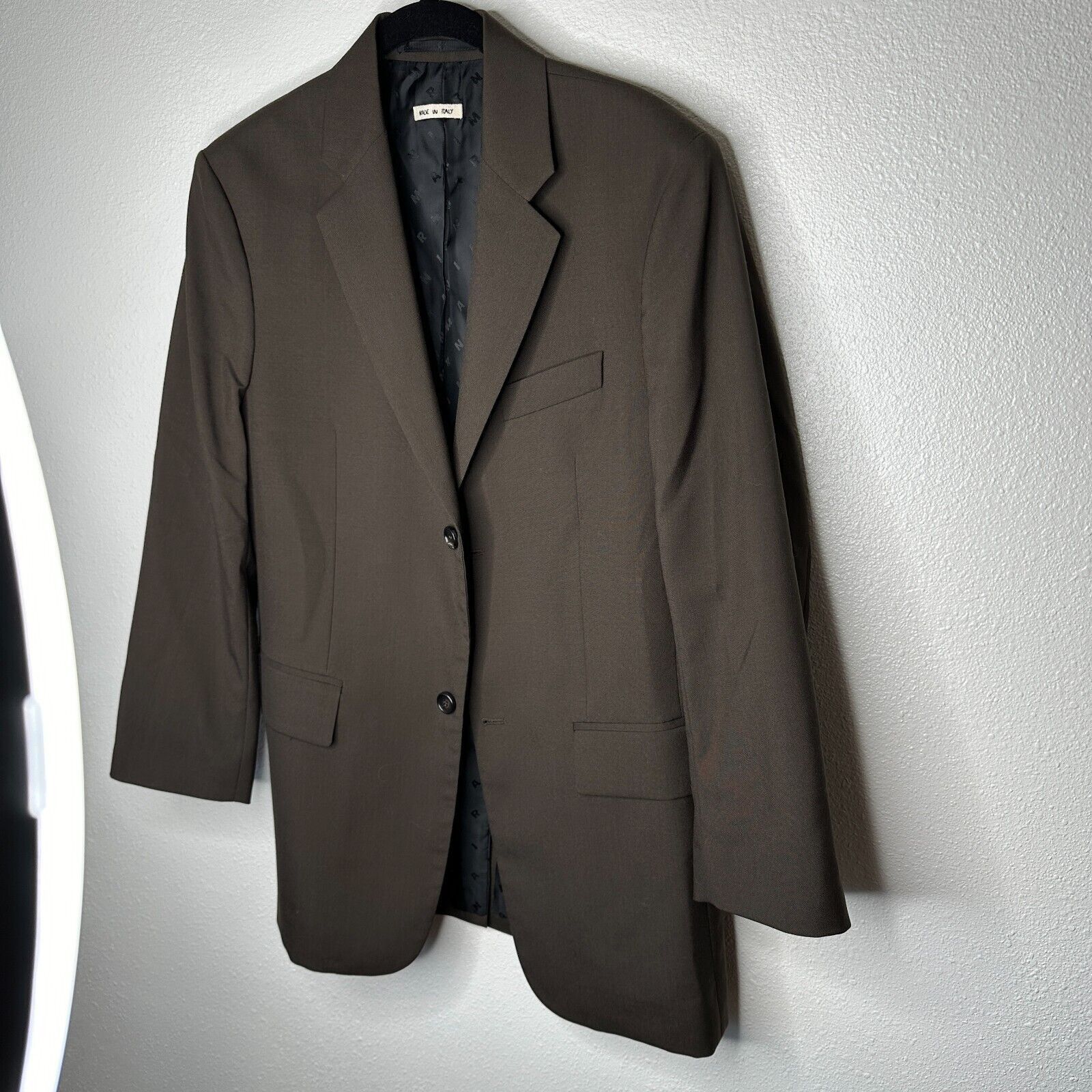 Marni Marni Brown Two Button Notched Collar Wool Blazer Jacket 44 Size US S / EU 44-46 / 1 - 2 Thumbnail