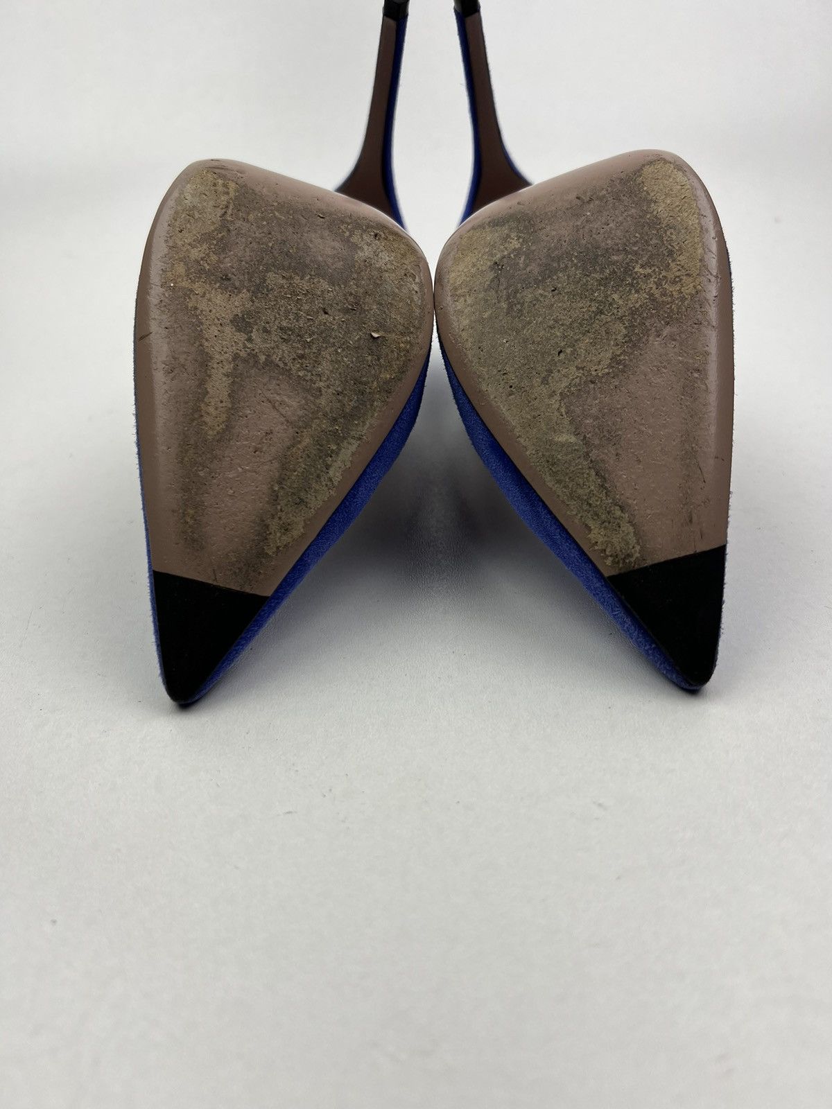 Gucci GUCCI Heels Suede Shoes HORSEBIT Pointed Toe Blue Wmn’s Size US 5.5 / IT 35.5 - 12 Thumbnail