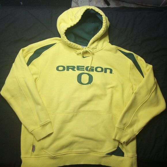NCAA × Nike Vintage Nike Oregon Ducks Hoodie Sweatshirt Mid Swoosh Size US M / EU 48-50 / 2 - 2 Thumbnail