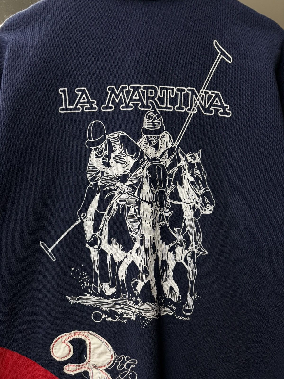 Polo Ralph Lauren La Martina Polo Shirt Equestrian Luxury Big Logo Back Y2K Size US L / EU 52-54 / 3 - 3 Thumbnail